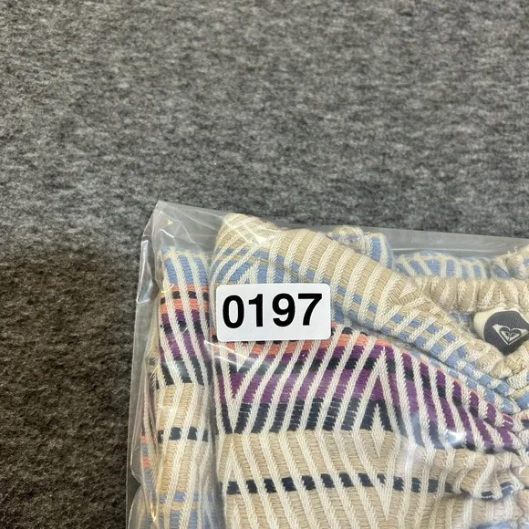 Roxy Mini Dress Women's Medium Strapless Boho Tribal Print Smocked Back Summer - Picture 11 of 12